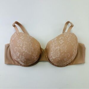 Déesse nude lace underwire bra Size 42D Unpadded